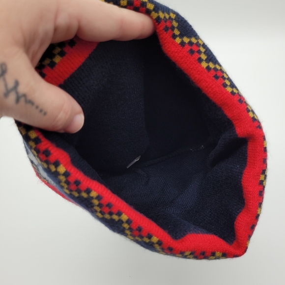 MILLER LITE | pompom Christmas holiday bauble snowflake knit beanie toque hat - Picture 5 of 6